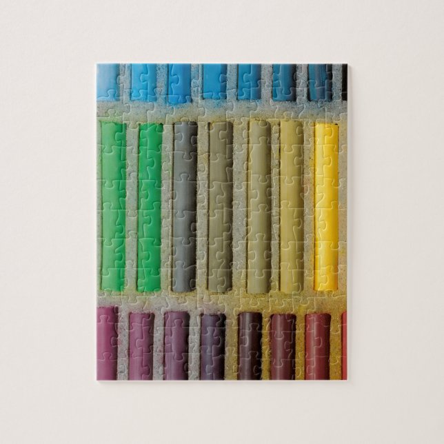 Quebra-cabeça pastel cretáceo sobre a cor (Vertical)
