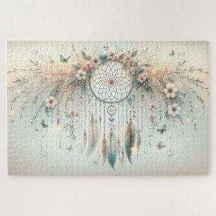 Quebra-cabeça Pastel Floral Butterfly Dreamcatcher