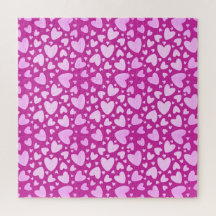 Pastel Girly Love Hearts | Rosa quente impossível