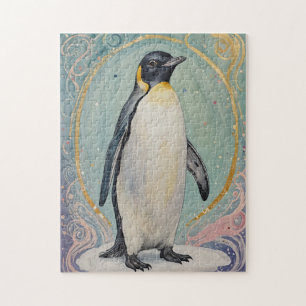 Quebra-cabeça Pastel Penguin mágico