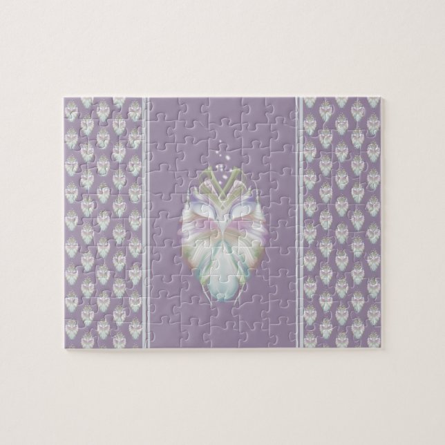 Quebra-cabeça Pastel Purple Oracle Owl (Horizontal)
