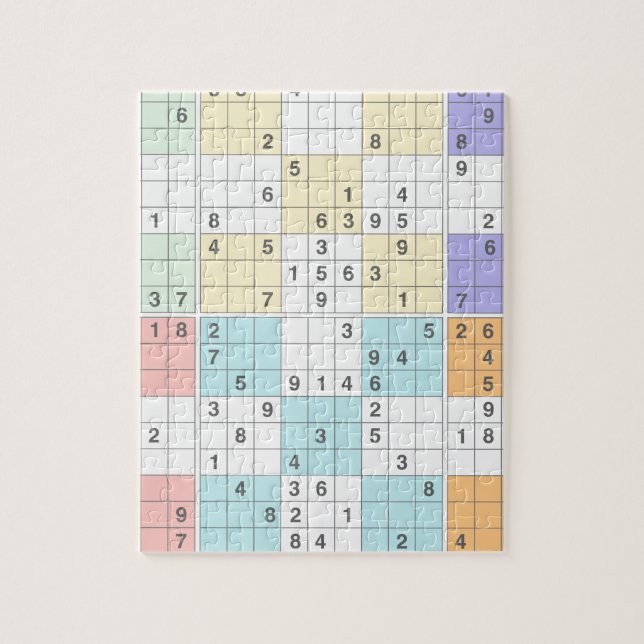 Quebra-cabeça pastel sudoku (Vertical)