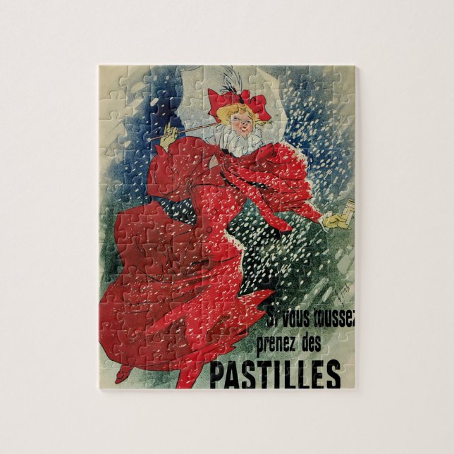 Quebra-cabeça Pastilhas Antigas Geraudel de Estilo Arte Nova par (Vertical)