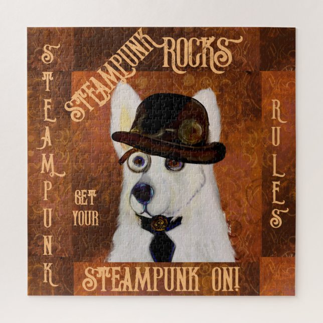 Quebra-cabeça Pastor Alemão Steampunk       (Vertical)