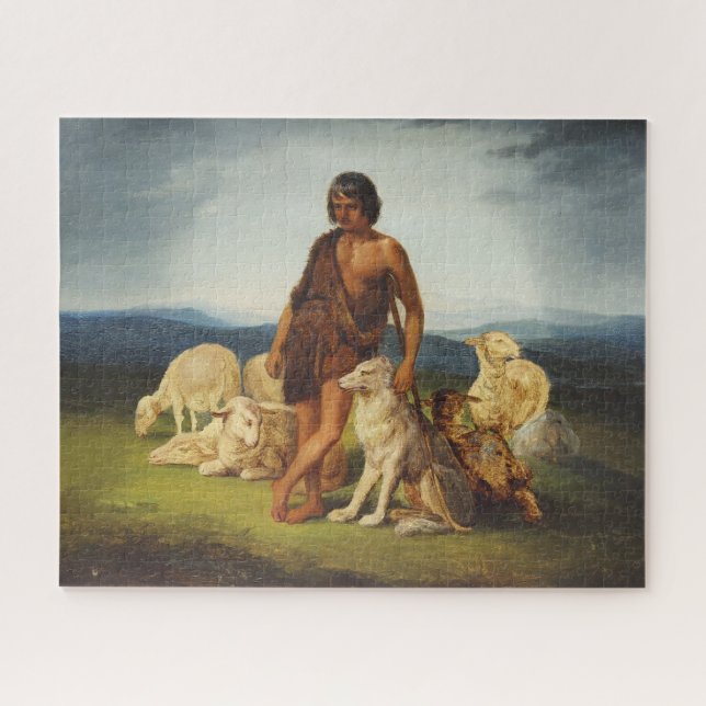 Quebra-cabeça Pastor numa paisagem rural (Horizontal)