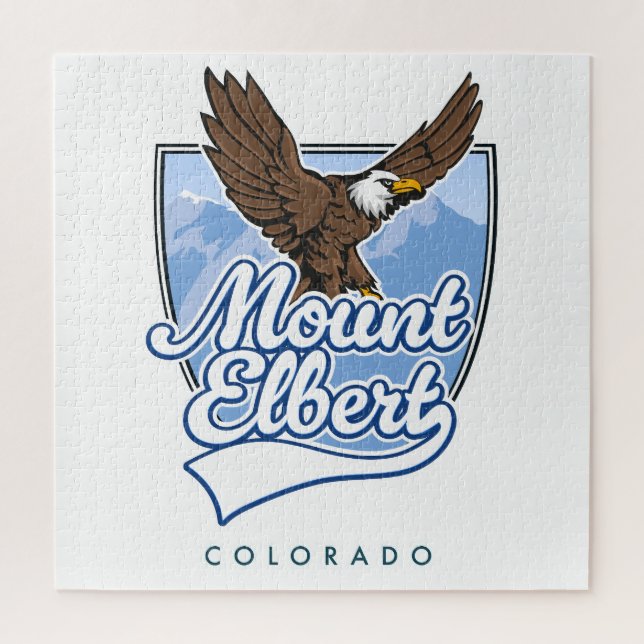 Quebra-cabeça patch de Viagem do Monte Elbert (Vertical)