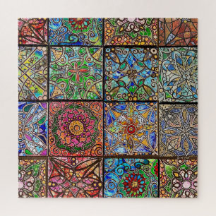 Quebra-cabeça Patches de Vidro Mandala