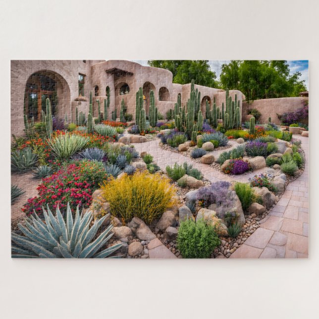 Quebra-cabeça Pátio Xeriscapado (Horizontal)