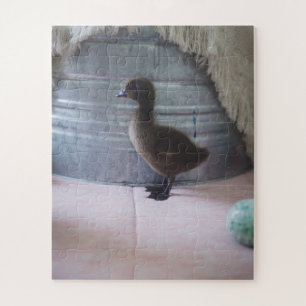 Quebra-cabeça Pato-bebê castanho-escuro