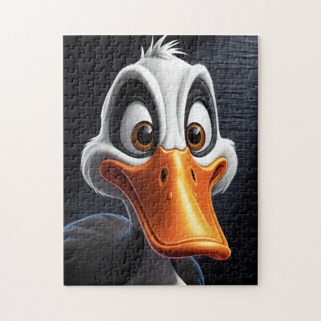 Quebra-cabeça Pato bonito. (Vertical)