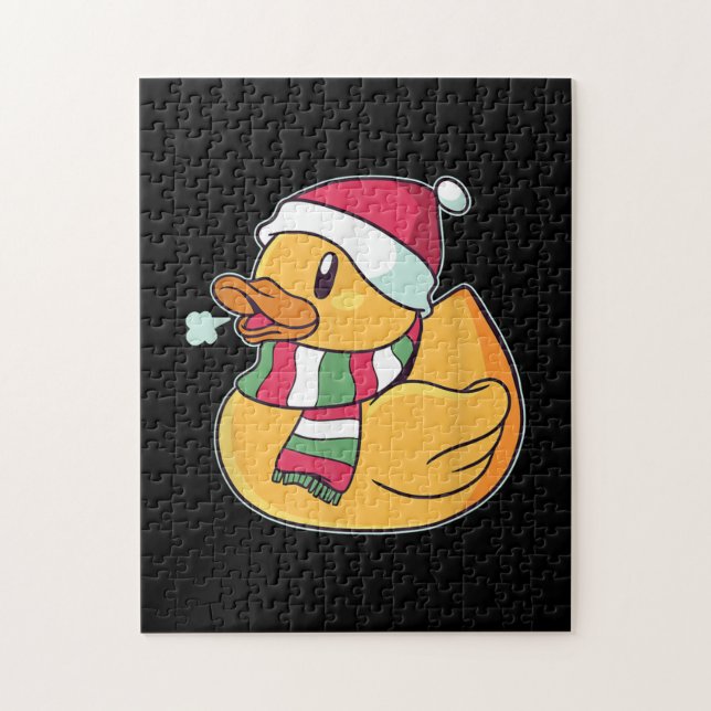 Quebra-cabeça Pato Bonito Natal (Vertical)
