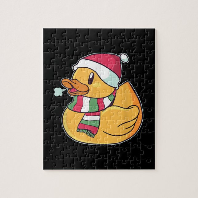 Quebra-cabeça Pato Bonito Natal (Vertical)