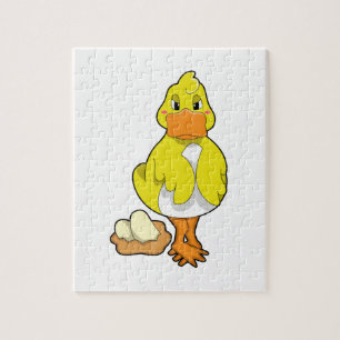 Quebra-cabeça Pato com ovos