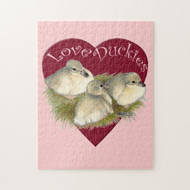 Quebra-cabeça Patos de amor (Vertical)
