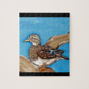 QUEBRA-CABEÇA PATOS DE MADEIRA