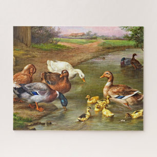 Quebra-cabeça Patos Vintage Patos Patos Animais de Criação