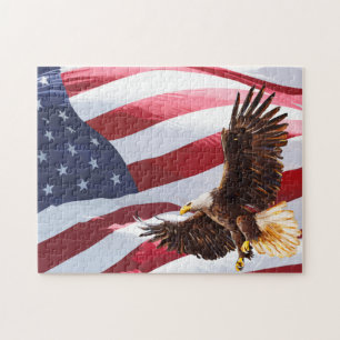Quebra-cabeça Patrióticos De Águia Americana Pa
