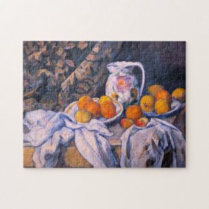 Quebra-cabeça Paul Cezanne - A Vida Estática com uma Cortina