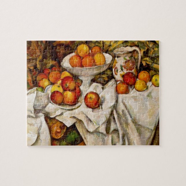 Quebra-cabeça Paul Cezanne Apple Orangismo Impressionismo (Horizontal)
