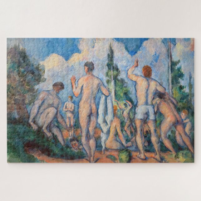 Quebra-cabeça Paul Cezanne - Banhistas (Horizontal)