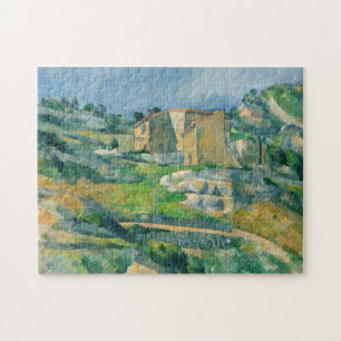 Quebra-cabeça Paul Cezanne - Casas em Provença, Vale do Riaux