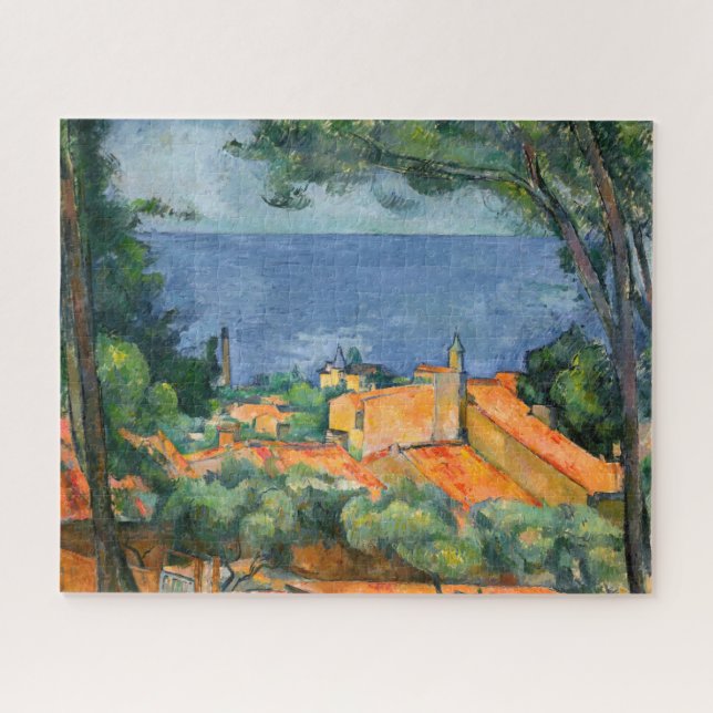 Quebra-cabeça Paul Cezanne - Estaque com Telhados Vermelhos (Horizontal)