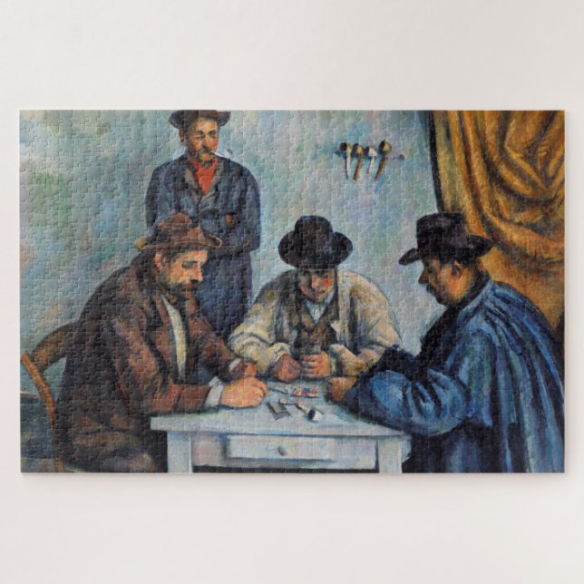 Quebra-cabeça Paul Cezanne - Os Jogadores De Cartão (Horizontal)