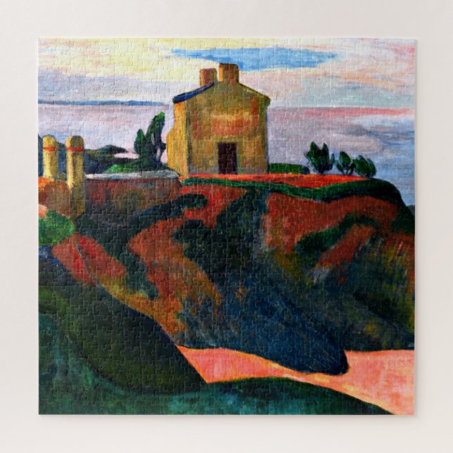 Quebra-cabeça Paul Gauguin, a Casa no Pan-Du (Vertical)
