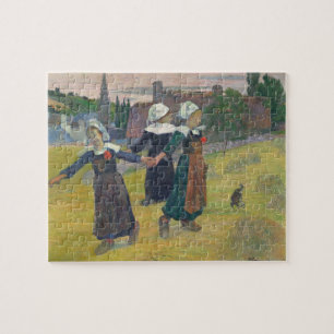 Quebra-cabeça Paul Gauguin Bretão Girls Dancing, Pont-Aven, 18