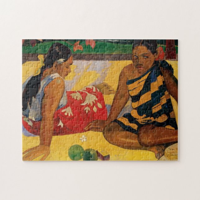 Quebra-cabeça Paul Gauguin Duas Mulheres De Tahiti Parau Api Vin (Horizontal)
