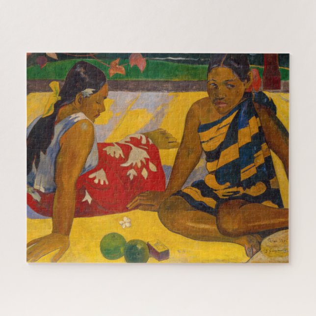 Quebra-cabeça Paul Gauguin - Mulheres taitianas / Parau Api (Horizontal)