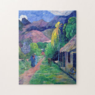 Quebra-cabeça Paul Gauguin - Rua em Tahiti