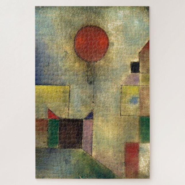 Quebra-cabeça Paul Klee Red Balloon Abstrato Pintura (Vertical)