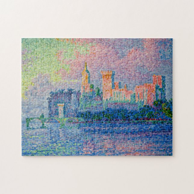 Quebra-cabeça Paul Signac - O Palácio Papal, Avinhão (Horizontal)