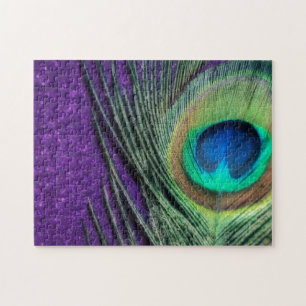 Quebra-cabeça Pavão roxo impressionante