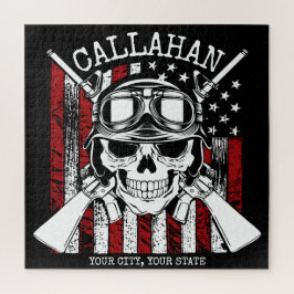 Quebra-cabeça Pavilhão de guns duplos de soldador do NOME person