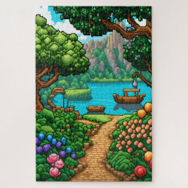 Quebra-cabeça Paysage pour l'aventure en pixel art