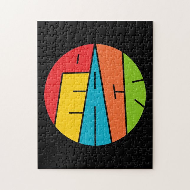 Quebra-cabeça Paz - arte da palavra (Vertical)