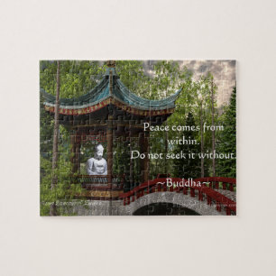 Quebra-cabeça Paz de dentro de, citações de Buddha
