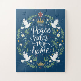 Quebra-cabeça Peace Rules My Home