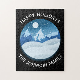 Quebra-cabeça Peaceful Frosted Landscape Custom