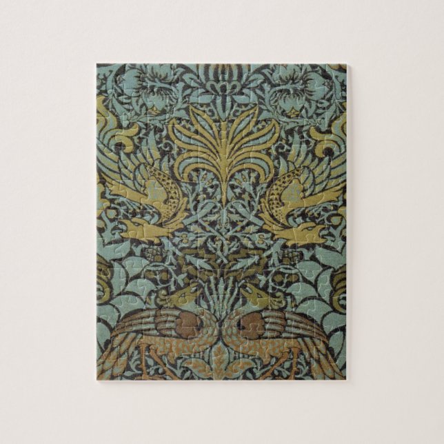 Quebra-cabeça Peacock e Dragon (por William Morris) (Vertical)