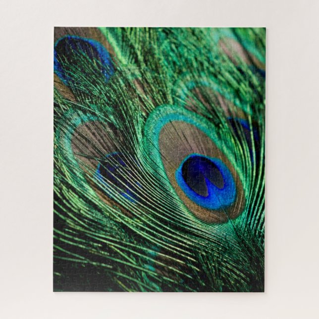 Quebra-cabeça Peacock Feather Lucky (Vertical)