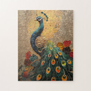 Quebra-cabeça Peacock Mosaic
