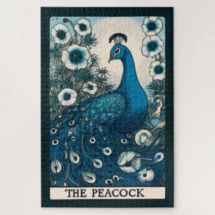 Quebra-cabeça Peacock Tarot Art pacifica Teal Art