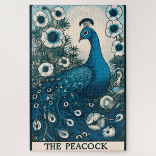 Quebra-cabeça Peacock Tarot Art pacifica Teal Art