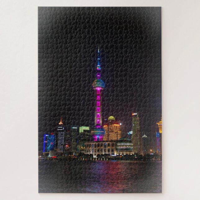 Quebra-cabeça Pearl Tower - Xangai, China - 20x30 - 1014 pcs (Vertical)