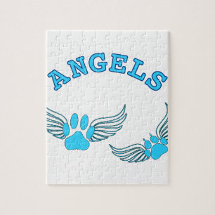 Quebra-cabeça Peças De Anjo Azul