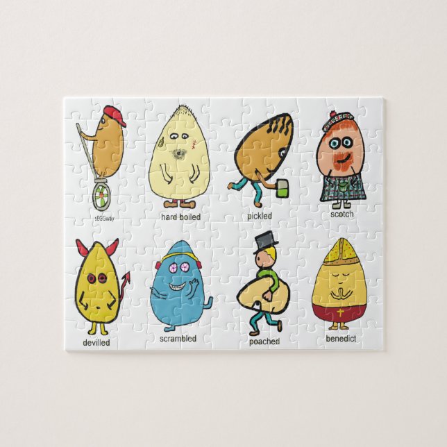 Quebra-cabeça Peças de ovos (Horizontal)