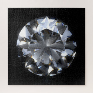 Quebra-cabeça Pedra de diamante: faísca do espaço negro.